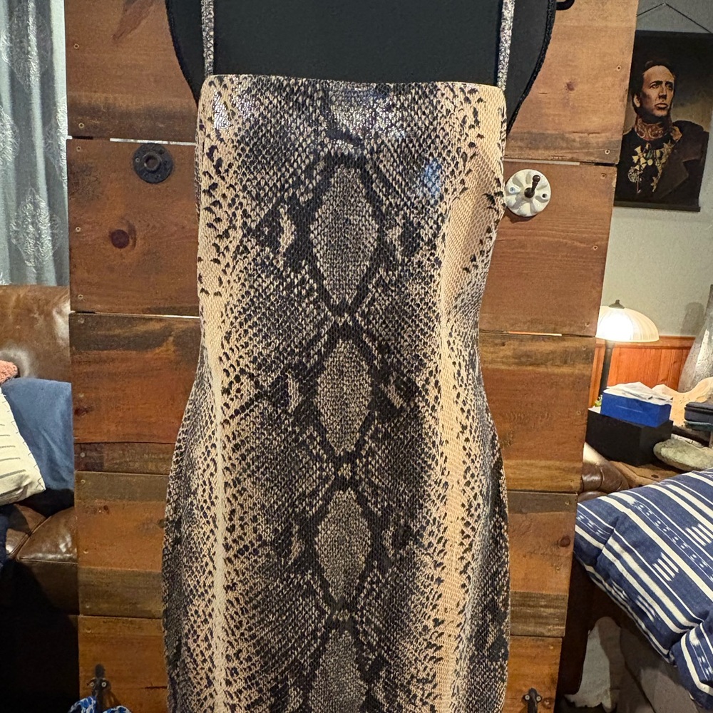 The Impeccable Pig Snake Slip Dress